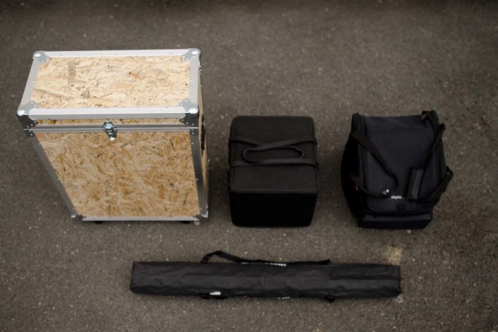 ensemble de sacs de transport pour photobox