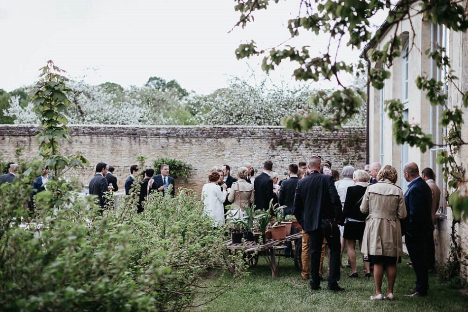 mariage château borne bambou