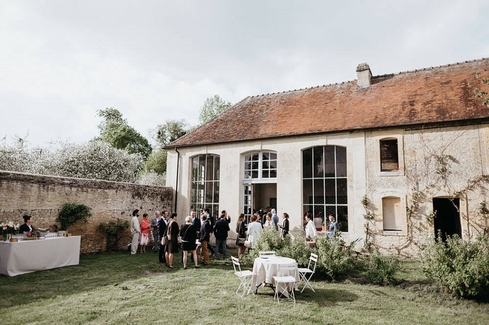 mariage château borne bambou