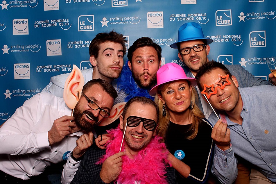 Inauguration chez Récréa avec notre photobooth