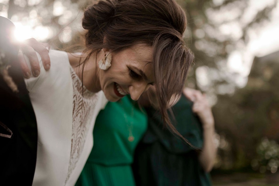 mariage bohème en vert