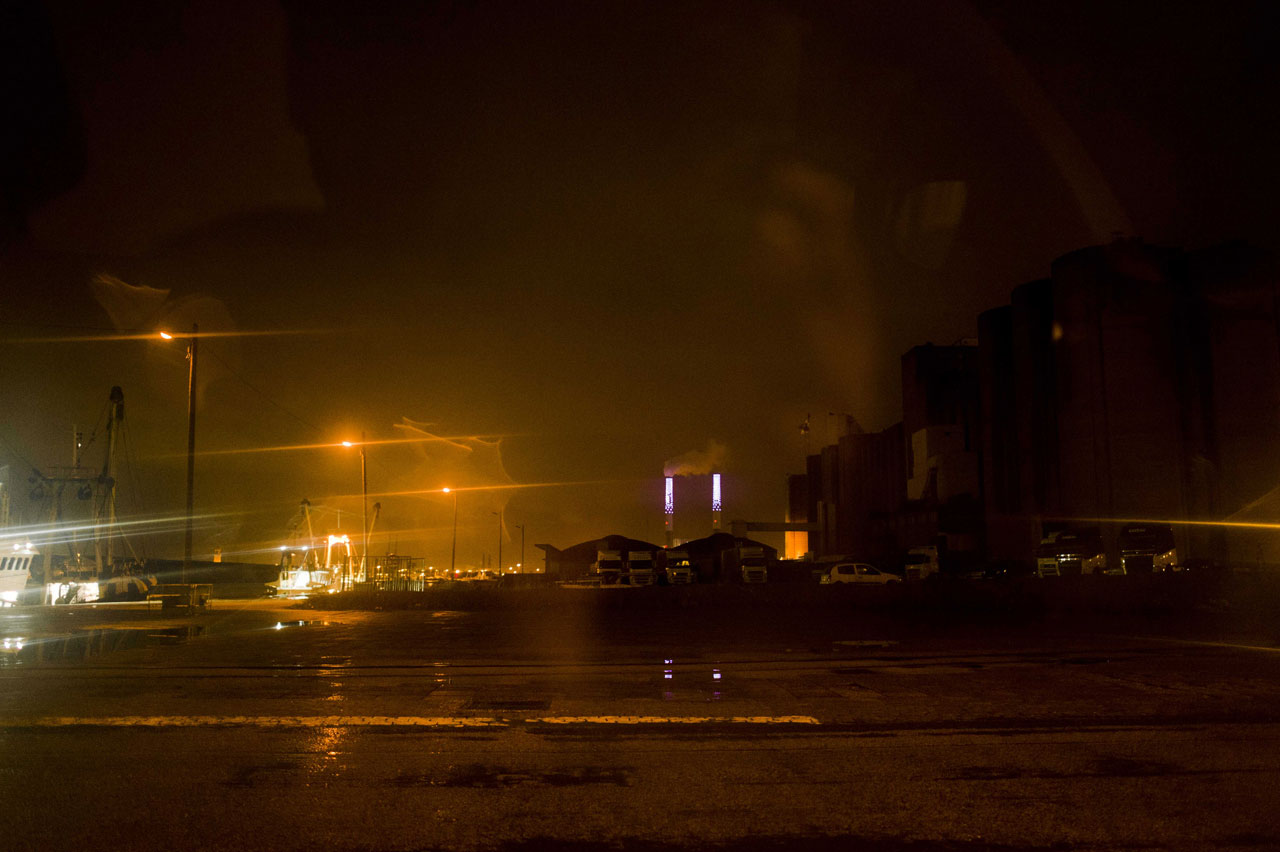 Borne photo centrale EDF du Havre