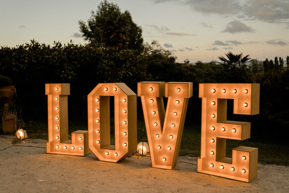 Backdrop photobooth lumineux